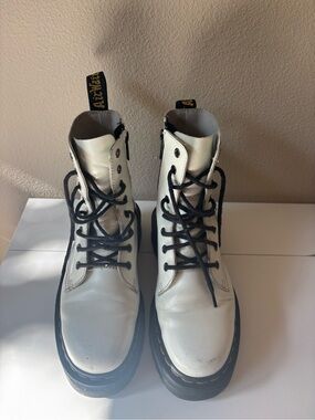 White Dr. Martens Jadon Boots
